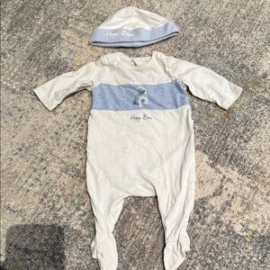 Hugo Boss Kids One Piece in Cream and Blue